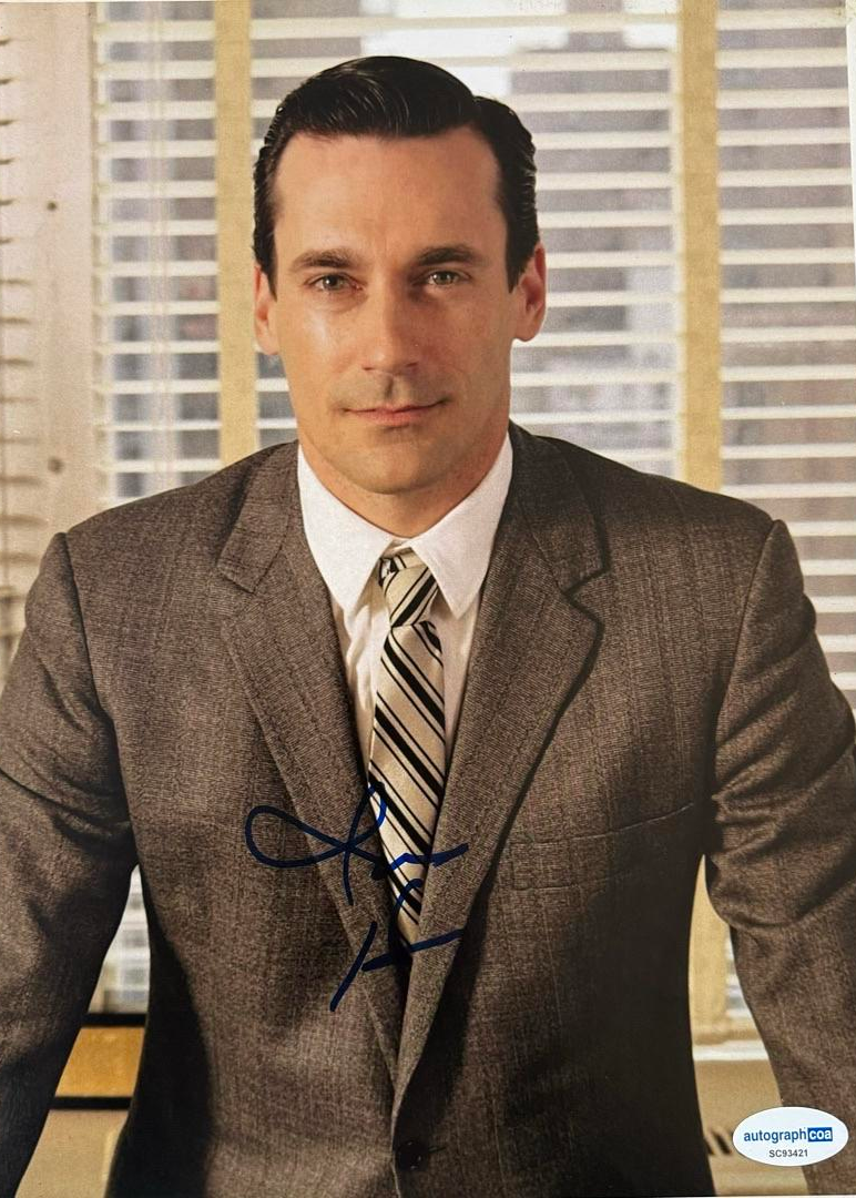 Jon Hamm Signed 8x10 Photo (Mad Men) - ACOA